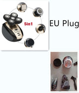 5-in-1 Multifunctional Electric Shaver Waterproof Grooming Kit with Rotating Blades for Men