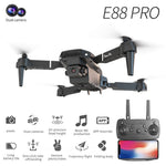 E88 Dual Camera Drone, WiFi FPV Double Folding RC Quadcopter Altitude Hold, Remote Control Toy For Beginners, Ideal Men's Gift For Outdoor Fun, Great For Christmas, Halloween, And Thanksgiving - Bargain Harolds