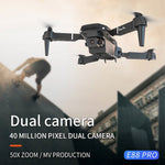 E88 Dual Camera Drone, WiFi FPV Double Folding RC Quadcopter Altitude Hold, Remote Control Toy For Beginners, Ideal Men's Gift For Outdoor Fun, Great For Christmas, Halloween, And Thanksgiving - Bargain Harolds