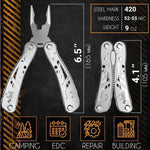 Bargain Harolds camping multitool for survival with pliers and multiple functions in a compact design
