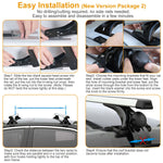 Universal Aluminum Car Roof Rack for Bare Roof 165lbs Load Capacity, Easy Installation - Bargain Harolds