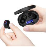 TWS Bluetooth Earbuds Waterproof Bluetooth 5.1 Headset Noise Cancelling Wireless - Bargain Harolds