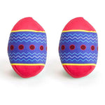 Durable Squeaky Dog Toy Washable TPR Egg Ball for All Dog Sizes - Bargain Harolds