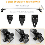 Universal Aluminum Car Roof Rack for Bare Roof 165lbs Load Capacity, Easy Installation - Bargain Harolds
