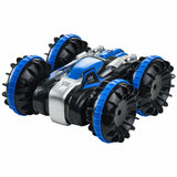 VEVOR Amphibious Remote Control Car Boat 2.4GHz 4WD RC Vehicle for Kids & Adults (Blue)