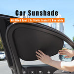 4PCS Magnetic Car Window Sunshade - Instant Sun Protection,Foldable, Static Cling, Does Not Block Mirrors, UV Protection For Summer For All Vehicles - Bargain Harolds