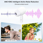 Wireless Earbuds, 5.4 Bluetooth Headphones With Touch Screen Ear Buds, ANC ENC Noise Cancelling Earbuds Headphones With Microphone, Wireless Bluetooth In Ear Earphones For Android IOS Phones - Bargain Harolds