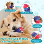 Durable Squeaky Dog Toy Washable TPR Egg Ball for All Dog Sizes - Bargain Harolds