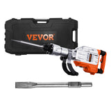 VEVOR Demolition Jack Hammer 3500W Electric Concrete Breaker with 2 Heavy Duty Chisel Bits - Bargain Harolds