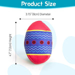 Durable Squeaky Dog Toy Washable TPR Egg Ball for All Dog Sizes - Bargain Harolds
