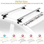 Universal Aluminum Car Roof Rack for Bare Roof 165lbs Load Capacity, Easy Installation - Bargain Harolds