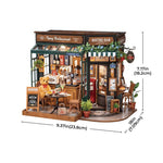 Tipsy Restaurant Miniature DIY Model Charming Bistro Bar Building Kit - Bargain Harolds