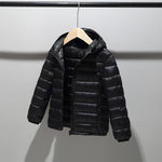 Winter Jacket For Boys Girls Down Cotton Coat Black Long Child Parka Cotton Thin And Light Jacket Kids Outwear Boys Clothes - Bargain Harolds