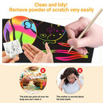 125 Scratch-Off Pad Cards Rainbow Scratch-Off Mini Art Notes for Kids & Teens Craft Fun - Bargain Harolds