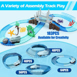 VATOS Shark Race Car Track Toy Flexible Ocean-Themed STEM Racetrack Set for Boys & Girls Age 3+ - Bargain Harolds