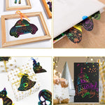 125 Scratch-Off Pad Cards Rainbow Scratch-Off Mini Art Notes for Kids & Teens Craft Fun - Bargain Harolds