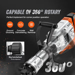 VEVOR Demolition Jack Hammer 3500W Electric Concrete Breaker with 2 Heavy Duty Chisel Bits - Bargain Harolds