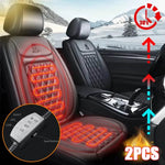 Auto seat warmer protector with dual heating settings for comfortable driving in cold weather