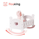 ROBUD Doll Bed Wooden Top Sleeper Cot Bed Cozy Bedroom Furniture for 12–18 Inch Dolls - Bargain Harolds