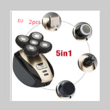 5-in-1 Multifunctional Electric Shaver Waterproof Grooming Kit with Rotating Blades for Men