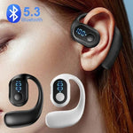 Bluetooth 5.3 Earbuds with Digital Display and Ergonomic Design for Comfortable Listening