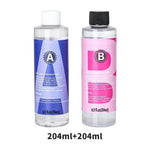 Dropshipman bubble free resin for casting in two 204ml bottles with clear instructions