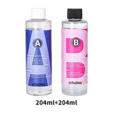 Dropshipman bubble free resin for casting in two 204ml bottles with clear instructions