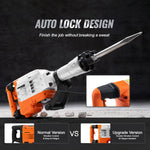 VEVOR Demolition Jack Hammer 3500W Electric Concrete Breaker with 2 Heavy Duty Chisel Bits - Bargain Harolds