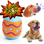 Durable Squeaky Dog Toy Washable TPR Egg Ball for All Dog Sizes - Bargain Harolds