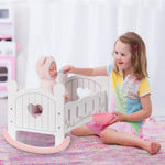 ROBUD Doll Bed Wooden Top Sleeper Cot Bed Cozy Bedroom Furniture for 12–18 Inch Dolls - Bargain Harolds