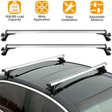 Universal Aluminum Car Roof Rack for Bare Roof 165lbs Load Capacity, Easy Installation - Bargain Harolds