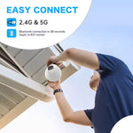WESECUU 3MP 360 Bulb Cam Panoramic Smart Lightbulb Security Camera - Bargain Harolds