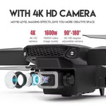 Compact drone featuring an 8K HD drone with WiFi control and adjustable camera settings for enhanced photography