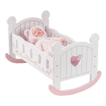 ROBUD Doll Bed Wooden Top Sleeper Cot Bed Cozy Bedroom Furniture for 12–18 Inch Dolls - Bargain Harolds