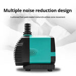 Efficient fish tank pump 220V with noise reduction design and cushioned foot pads for quiet operation