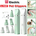 Electric cat hair trimmer and pet clippers with various attachments for grooming pets efficiently