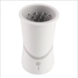 Electric dog paw washer in white, designed for easy cleaning of pet paws after walks