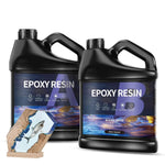 Two bottles of epoxy resin in 250ml size, ideal for crafts and fast drying resin glue projects.
