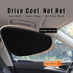 4PCS Magnetic Car Window Sunshade - Instant Sun Protection,Foldable, Static Cling, Does Not Block Mirrors, UV Protection For Summer For All Vehicles - Bargain Harolds