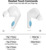 Wireless Earbuds, 5.4 Bluetooth Headphones With Touch Screen Ear Buds, ANC ENC Noise Cancelling Earbuds Headphones With Microphone, Wireless Bluetooth In Ear Earphones For Android IOS Phones - Bargain Harolds