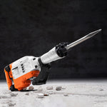 VEVOR Demolition Jack Hammer 3500W Electric Concrete Breaker with 2 Heavy Duty Chisel Bits - Bargain Harolds