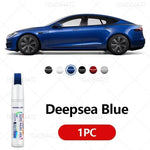 Model 3 touch up paint in Deepsea Blue, perfect for quick repairs on Tesla Model 3 vehicles