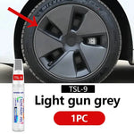 Model 3 touch up paint in light gun grey for quick car wheel repairs and touch-ups