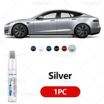 Model 3 touch up paint in silver available for quick car repairs and maintenance