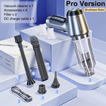 High power car vacuum cleaner with multiple accessories and filter, perfect for deep cleaning your vehicle