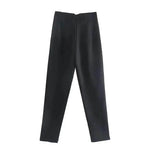 Elegant black high-waist pencil pants women for a stylish and sophisticated look