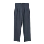 Bargain Harolds high-waist pencil pants women in dark gray with a tailored fit and pleated front