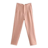 Bargain Harolds high-waist pencil pants women in soft pink for a chic and stylish look