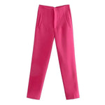 Bargain Harolds high-waist pencil pants women in bright pink with a sleek, tailored fit