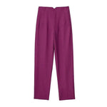 Bargain Harolds high-waist pencil pants women in vibrant purple with a tailored fit